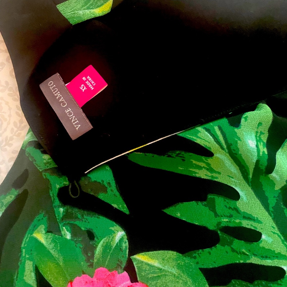 Vince Camuto Black Floral Dress